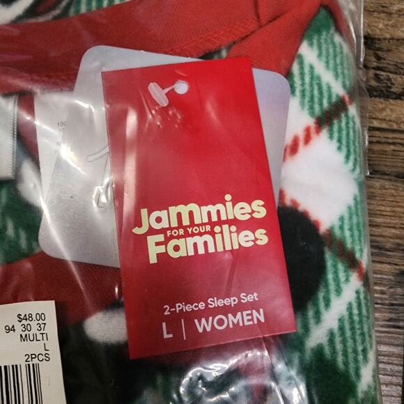 Disney Minnie Mouse Christmas pajamas SZ L new from Kohls 2263 - Picture 3 of 4